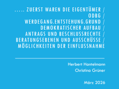 Informationsveranstaltung für ODBG Gesellschafter/Beiräte und WEG-Beiräte